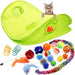18 Cat Toys Assortments - Teaser Wand, Interactive Bell Toy, Sparkle Balls for Kitten, Puppy, Kitty (With Hide Seek Toy) - PetPoy Shop