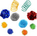 18 Cat Toys Assortments - Teaser Wand, Interactive Bell Toy, Sparkle Balls for Kitten, Puppy, Kitty (With Hide Seek Toy) - PetPoy Shop
