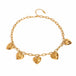 18K gold chain with heart - shaped design high - end necklace - PetPoy Shop