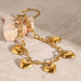 18K gold chain with heart - shaped design high - end necklace - PetPoy Shop