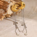 18K gold moon and star with tassel design high - end earrings - PetPoy Shop