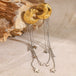 18K gold moon and star with tassel design high - end earrings - PetPoy Shop