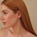 18K gold snake - shaped inlaid gemstones with exquisite and noble design earrings - PetPoy Shop