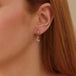 18K gold snake - shaped inlaid gemstones with exquisite and noble design earrings - PetPoy Shop
