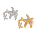 18K Gold Starfish Shape Diamond Design Luxury Ring - PetPoy Shop