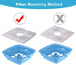 8 - Pack Cat Water Fountain Filter, Replacement Fountain Filters for Square 84Oz/2.5L Automatic Pet Fountain Cat Water Fountain - PetPoy Shop
