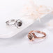 Fashionable and simple four - leaf clover projection ring - PetPoy Shop