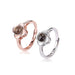 Fashionable and simple four - leaf clover projection ring - PetPoy Shop