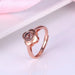 Fashionable and simple four - leaf clover projection ring - PetPoy Shop