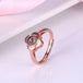 Fashionable and simple four - leaf clover projection ring - PetPoy Shop