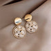 New Trendy Moon Dangle Earrings For Women Temperament Pearl Cherry Cat Rhinestone Pendant Earring Girl Party Jewelry Gift - PetPoy Shop
