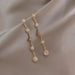 New Trendy Moon Dangle Earrings For Women Temperament Pearl Cherry Cat Rhinestone Pendant Earring Girl Party Jewelry Gift - PetPoy Shop
