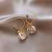 New Trendy Moon Dangle Earrings For Women Temperament Pearl Cherry Cat Rhinestone Pendant Earring Girl Party Jewelry Gift - PetPoy Shop