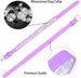 Rhinestone Dog Collar Soft Velvet Leather Cat Collars Cute Luxury Diamond Studded Bling Dog Collar Necklaces Adjustable Puppy Collar for Small Medium Large Dogs Cats Kitten (Purple,Xxs) - PetPoy Shop