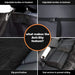 Dog Seat Cover, Waterproof Pet Car Seat Covers, Dogs Front Seat, Nonslip Heavy Duty Durable Scratch-Proof Car Seat Protector with Side Flaps, Fit Most Cars Suvs Trucks, Single