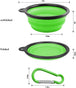 Collapsible Dog Bowl, 4 Pack Portable Silicone Travel Dog Cat Bowls, Pet Water Food Feeding Bowl with Carabiners for Walking Park Hiking