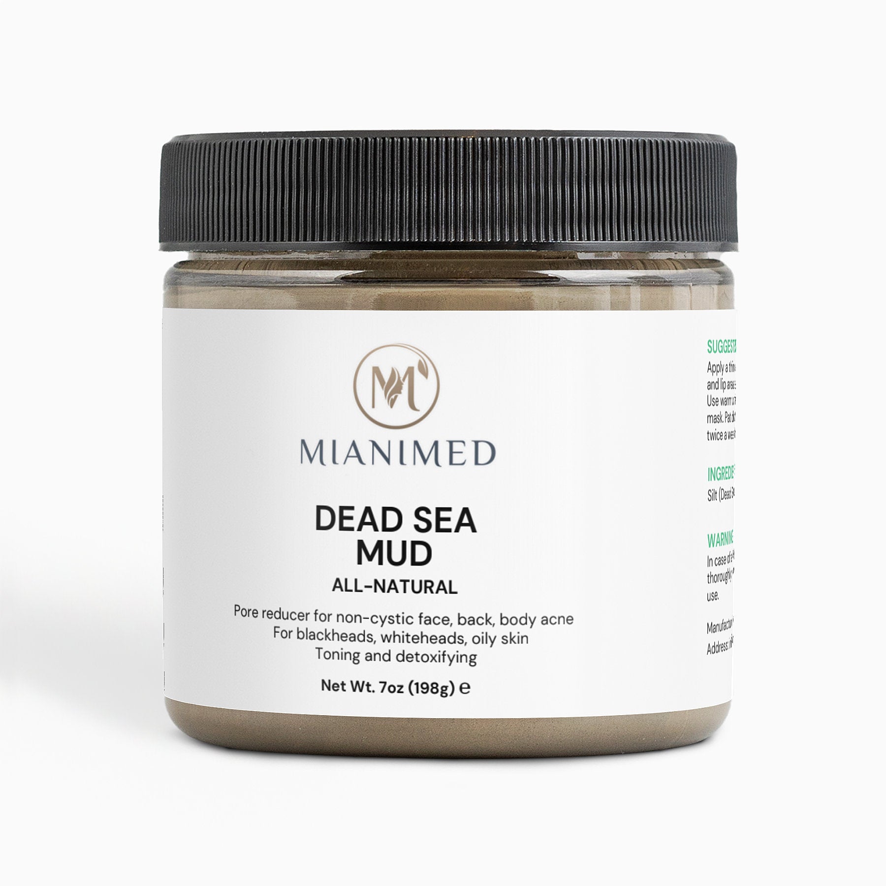 Experience the benefits of dead sea mud...