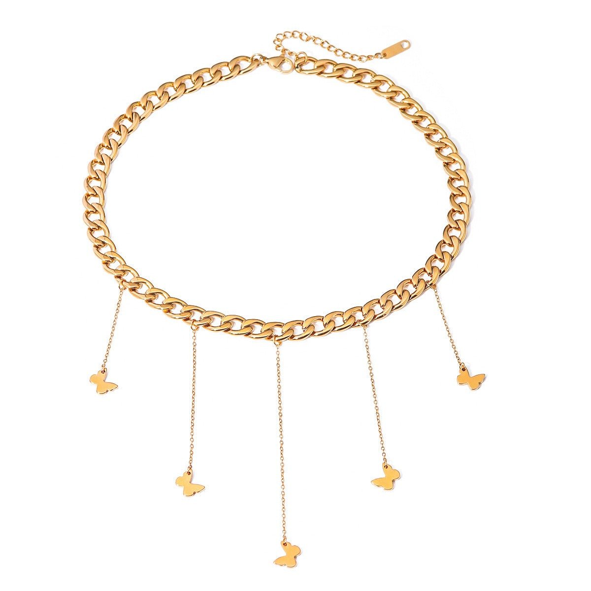 18K Gold Bow Tassel Design Luxury Necklace - PetPoy Shop