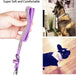 Rhinestone Dog Collar Soft Velvet Leather Cat Collars Cute Luxury Diamond Studded Bling Dog Collar Necklaces Adjustable Puppy Collar for Small Medium Large Dogs Cats Kitten (Purple,Xxs)