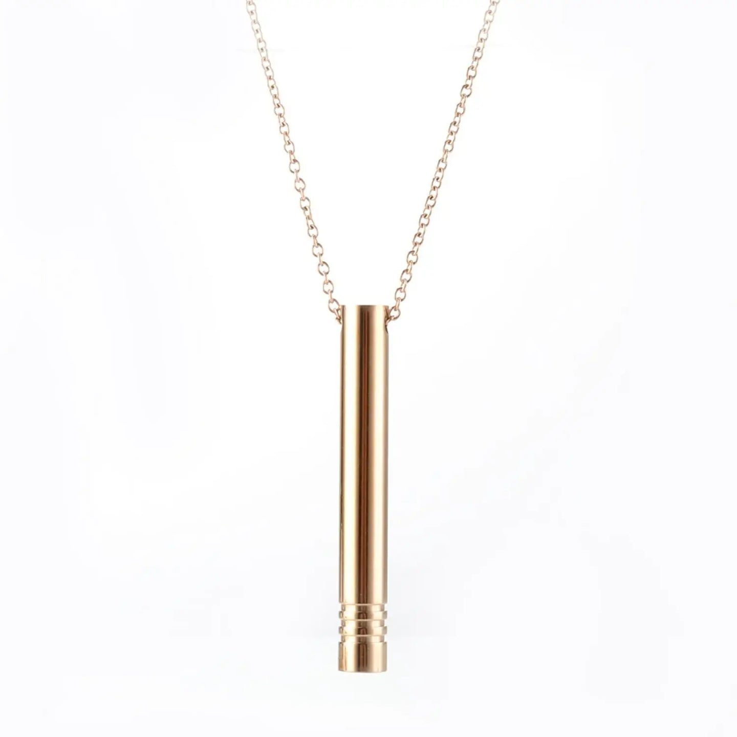 Stress Anxiety Necklace Mindfulness Breathing Tool Natural Calming Relief Chain Breathlace Necklaces Quit Smoking Anxiety Relief