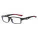 Reading Glasses Men Women Sports Anti-Blue Light Reading Eyewear Black Red TR90 Frame Presbyopia Eyeglasses +100 To+400 Glasses