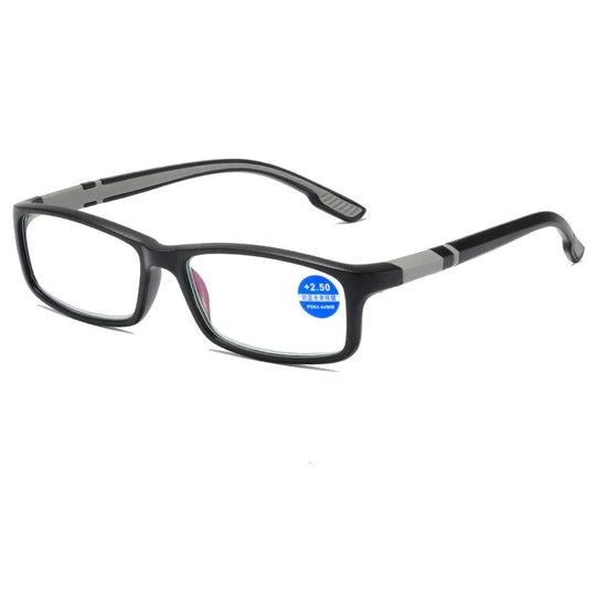 Reading Glasses Men Women Sports Anti-Blue Light Reading Eyewear Black Red TR90 Frame Presbyopia Eyeglasses +100 To+400 Glasses
