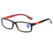 Reading Glasses Men Women Sports Anti-Blue Light Reading Eyewear Black Red TR90 Frame Presbyopia Eyeglasses +100 To+400 Glasses