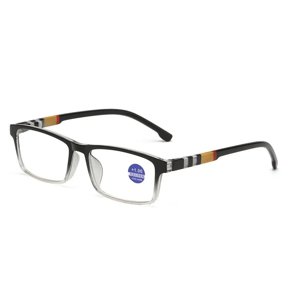 Reading Glasses Men Women Sports Anti-Blue Light Reading Eyewear Black Red TR90 Frame Presbyopia Eyeglasses +100 To+400 Glasses