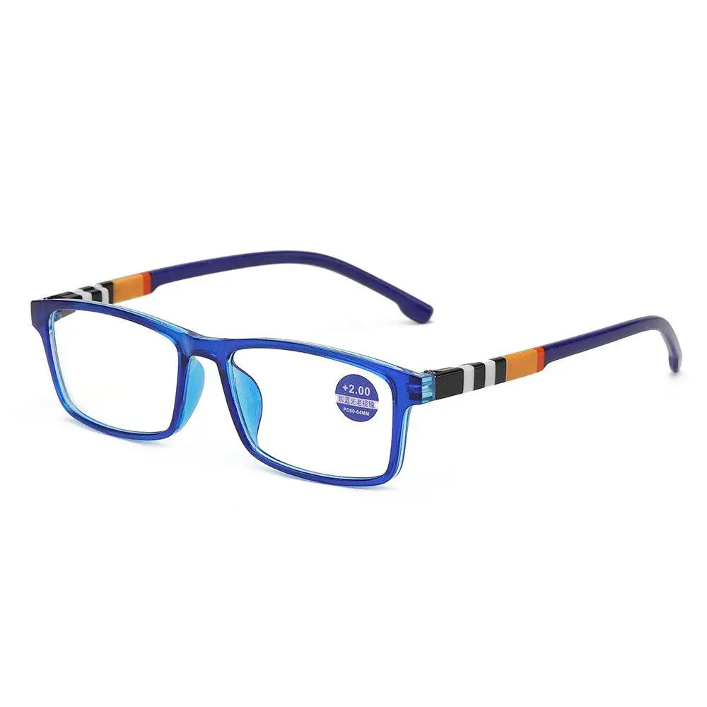 Reading Glasses Men Women Sports Anti-Blue Light Reading Eyewear Black Red TR90 Frame Presbyopia Eyeglasses +100 To+400 Glasses