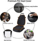 Dog Seat Cover, Waterproof Pet Car Seat Covers, Dogs Front Seat, Nonslip Heavy Duty Durable Scratch-Proof Car Seat Protector with Side Flaps, Fit Most Cars Suvs Trucks, Single