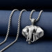 Elephant shape design trendy personality men's necklace - PetPoy Shop