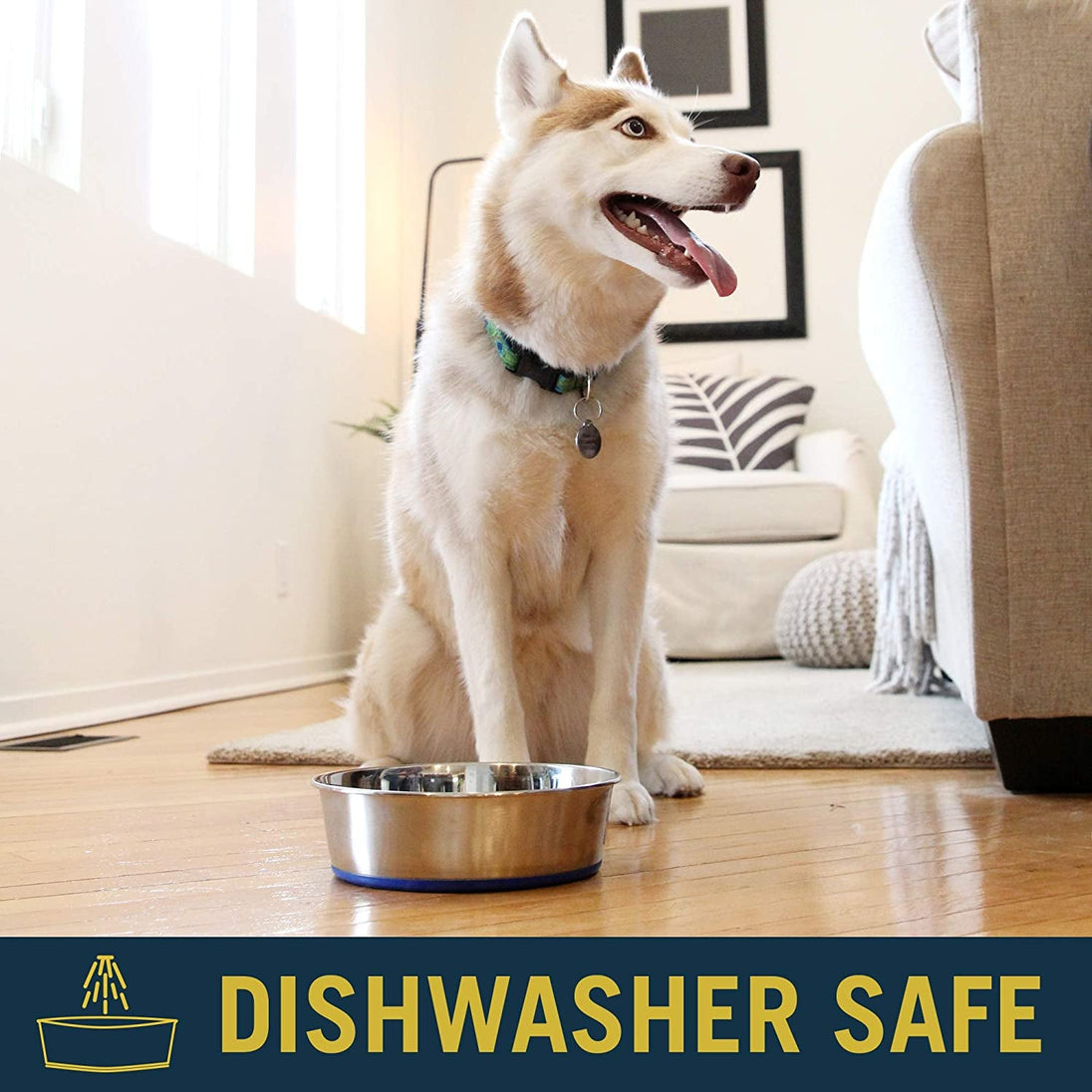 Ourpet'S Durapet Premium Dishwasher Safe Stainless Steel Dog Bowl for Food or Water [Multiple Sizes for Small to Large Dogs] in Traditional or Wide Base Design - 8 CUP - PetPoy Shop